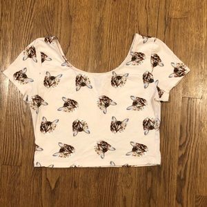 H&M cat cropped top
